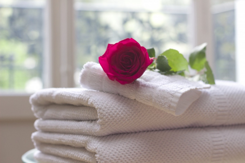 chambre-hote-LE MUY-min_towel_rose_clean_care_salon_spa_white_bath-731641